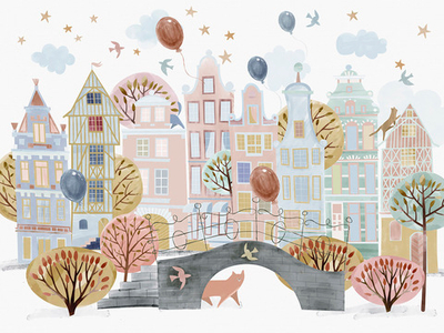 Дизайнерские обои Wall Street Wonder Cat