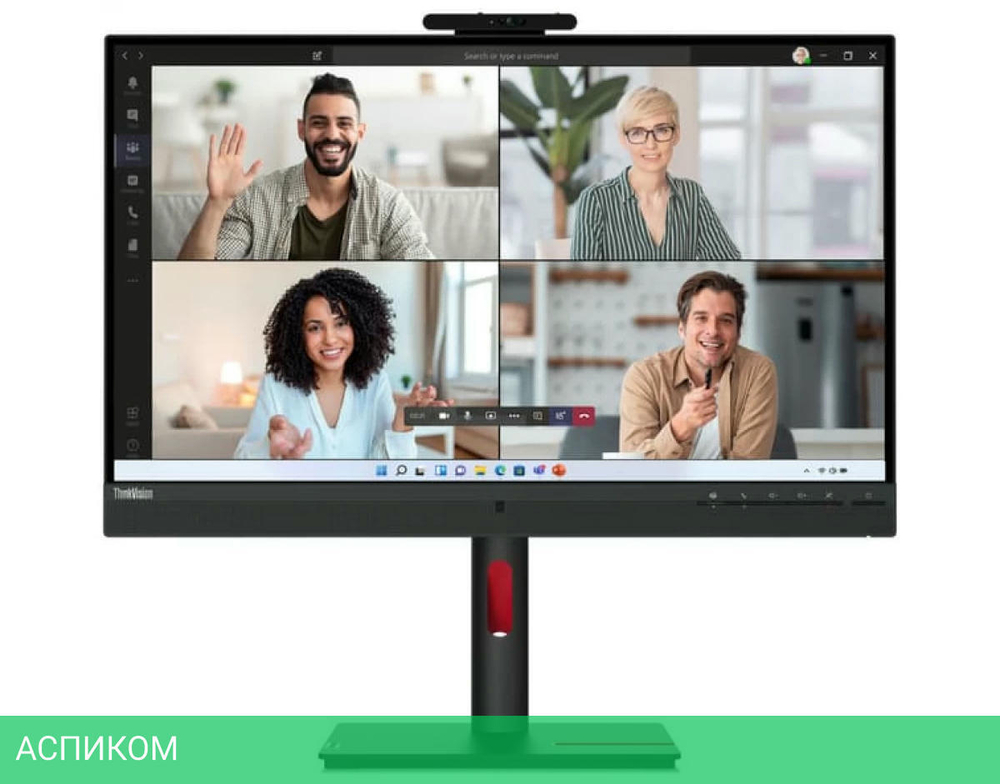 Монитор Lenovo ThinkVision T27hv-30 черный (63D6UAR3EU)
