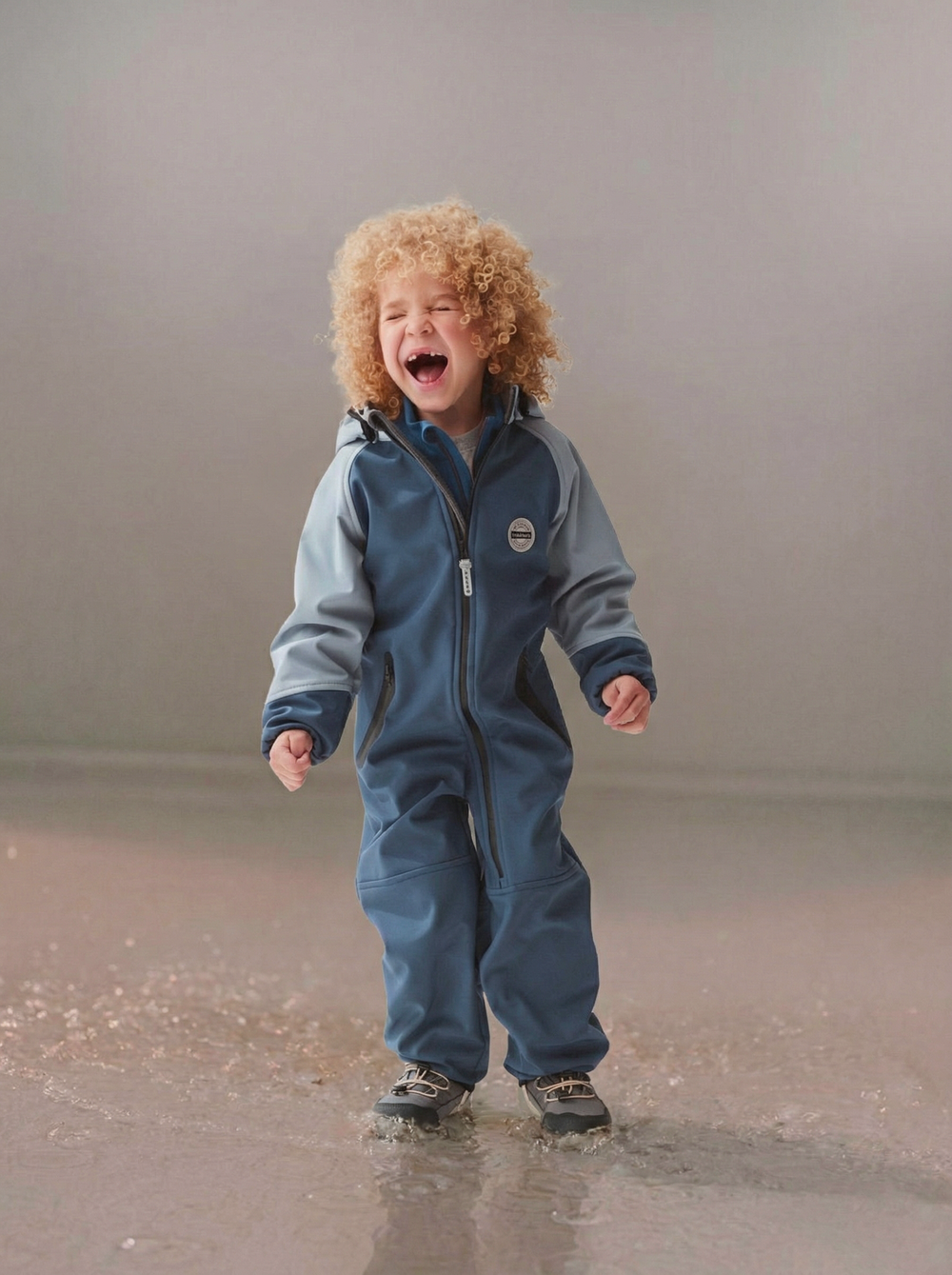 Комбинезон Колор блок Softshell демисезонный "Шторм"