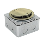 Лючок в пол 3 мод. (1 мод. 45х45 мм. + 1 мод. 22.5х45 мм.),  античная латунь