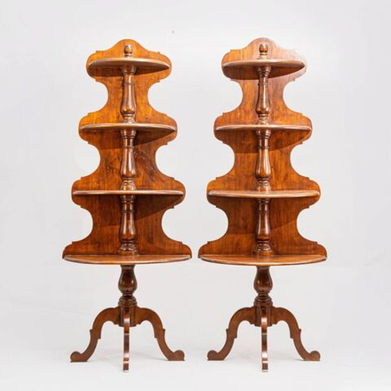 Винтаж: Пара винтажных этажерок