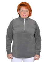 Толстовка из серого флиса Дора