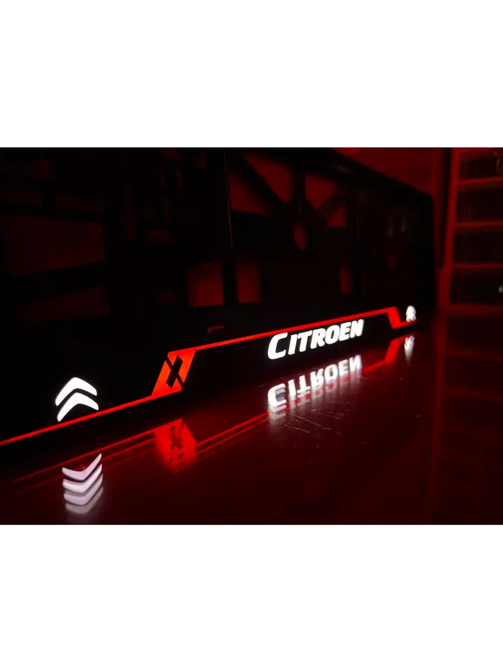 Рамка для номера с подсветкой RL. Citroen.