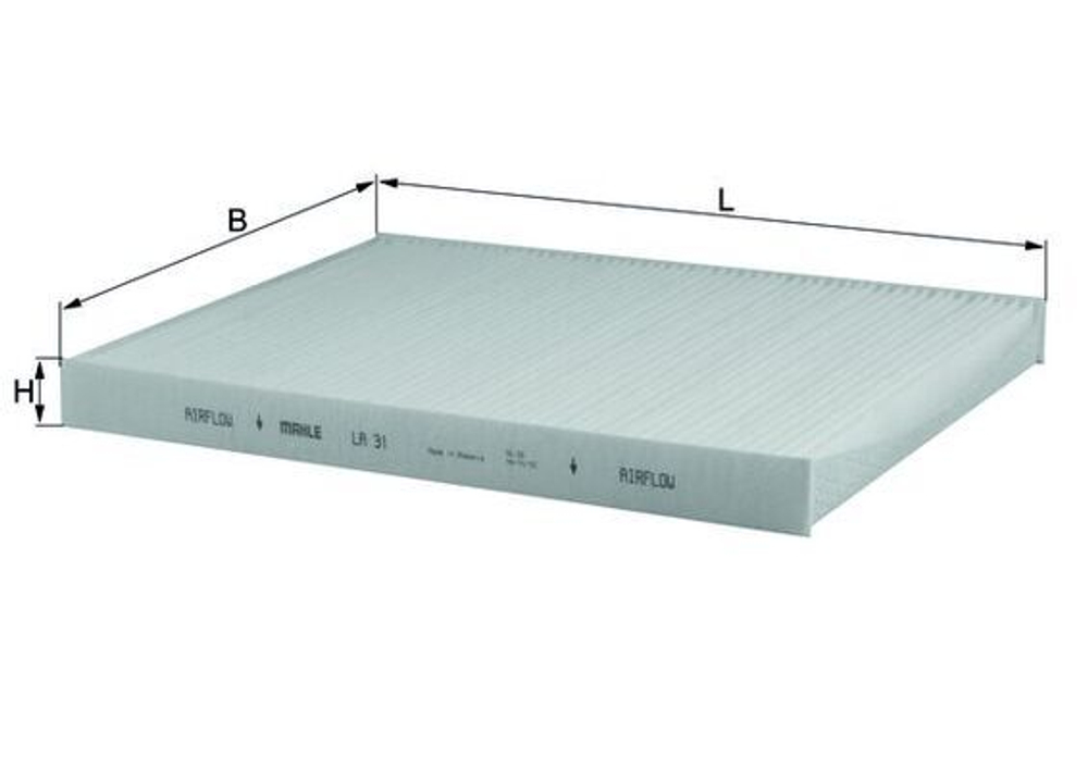 MAHLE - LA31-MAH - Filter, cabin air - Povrat artikla narucenog iz Njemacke nije moguc.