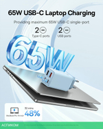 Сетевое зарядное устройство Baseus GaN6 Pro 65W EU Galaxy Bluе (P10162701313-00)
