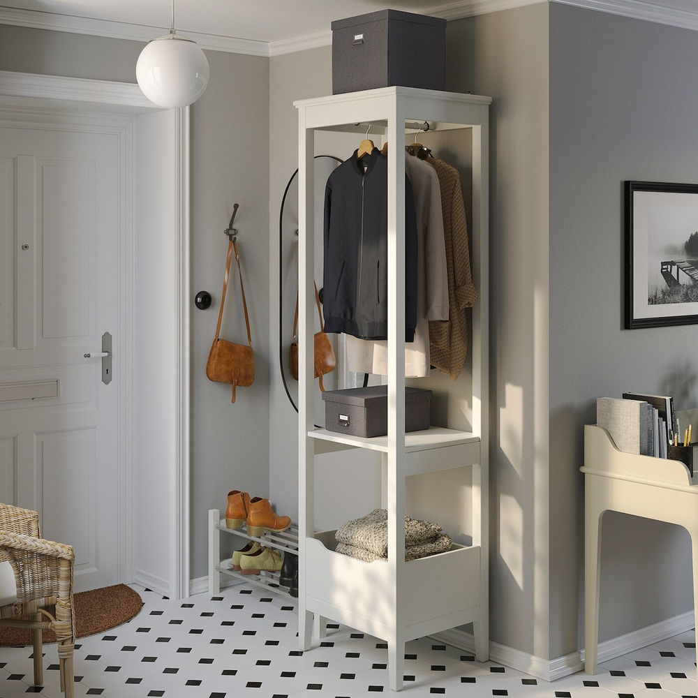 IKEA TJOG  (ИКЕА ТЙОГ)  -  Контейнер с крышкой, темно-серый, 32x31x30 см