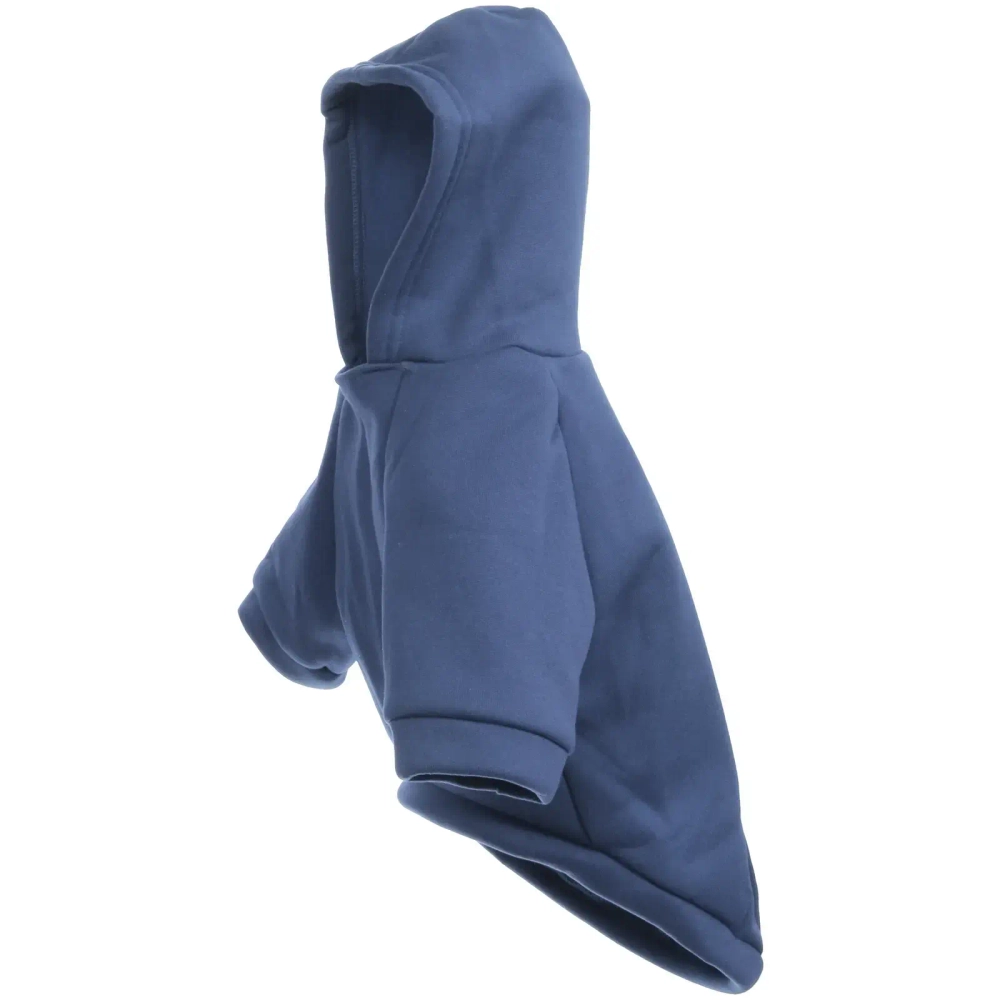 Кофта - толстовка для мелких пород собак «BRO Style», цвет тёмно - синий, р L (на флисе)