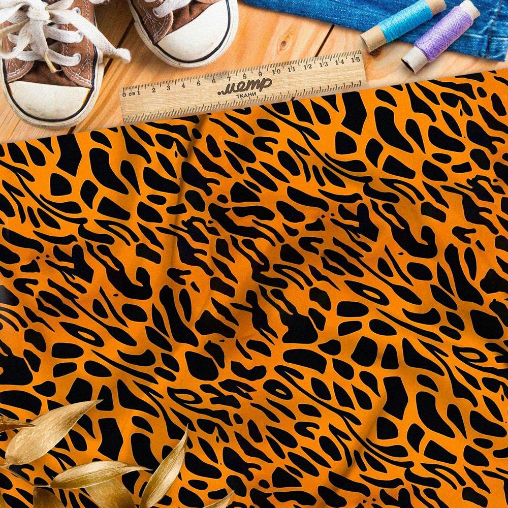 Ткань премиум мембрана вариация на тему леопардовой шкуры