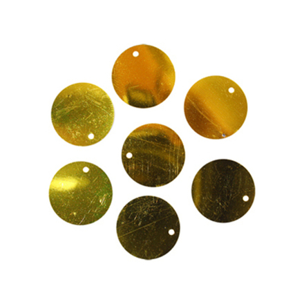 Пайетки плоские, 20 мм, упак./10 гр., 'Астра' (A1 золото)