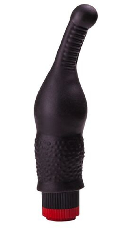 Анальный вибромассажёр с тоненьким стволом - 16,5 см.