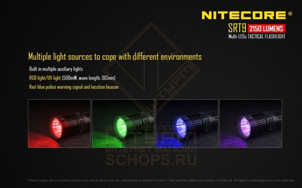 Фонарь Nitecore SRT9
