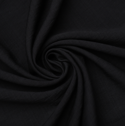 Ткань плательная вискоза-нейлон, 130 г/м2, ш. 150 см, черный