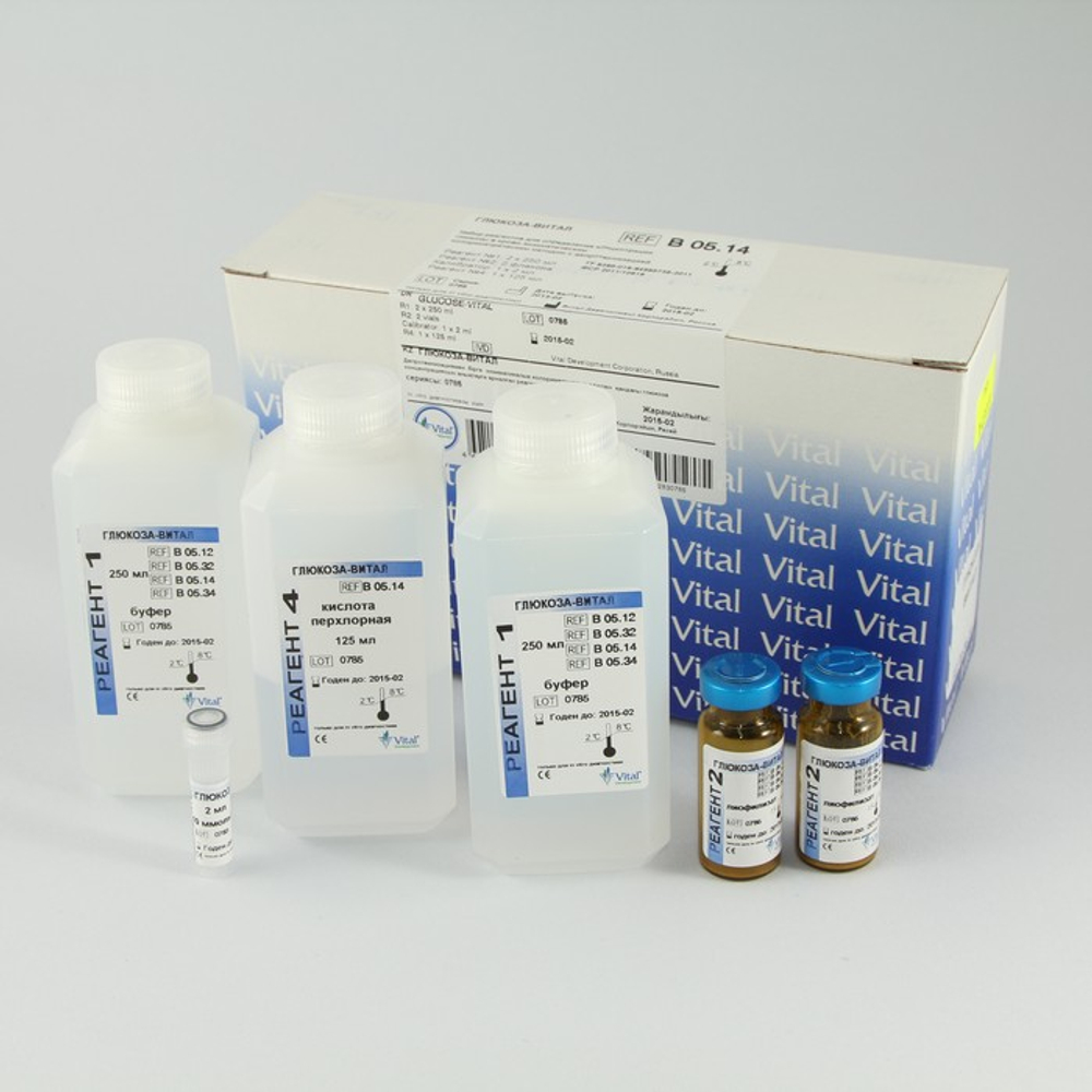 Глюкоза-14,Витал,(ферментат.м-д,с депротеин.),2х250мл, В05.14
