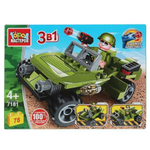 Конструктор пластмассовый 78эл. 3в1 "Джип" 7181-JS (Город мастеров)