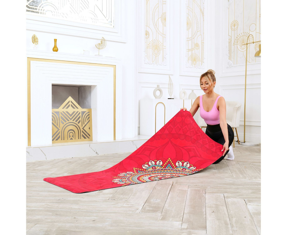 Коврик для фитнеса и йоги DFC Meditation Deluxe, 183x68x0,5 см, Harmony