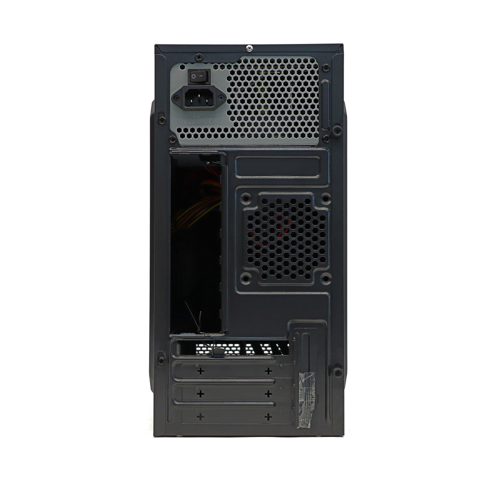 Корпус BaseTech M3404, БП:500W, mATX, чёрный, 2xUSB2, 1xUSB3 (BT-M3404-500W-B)
