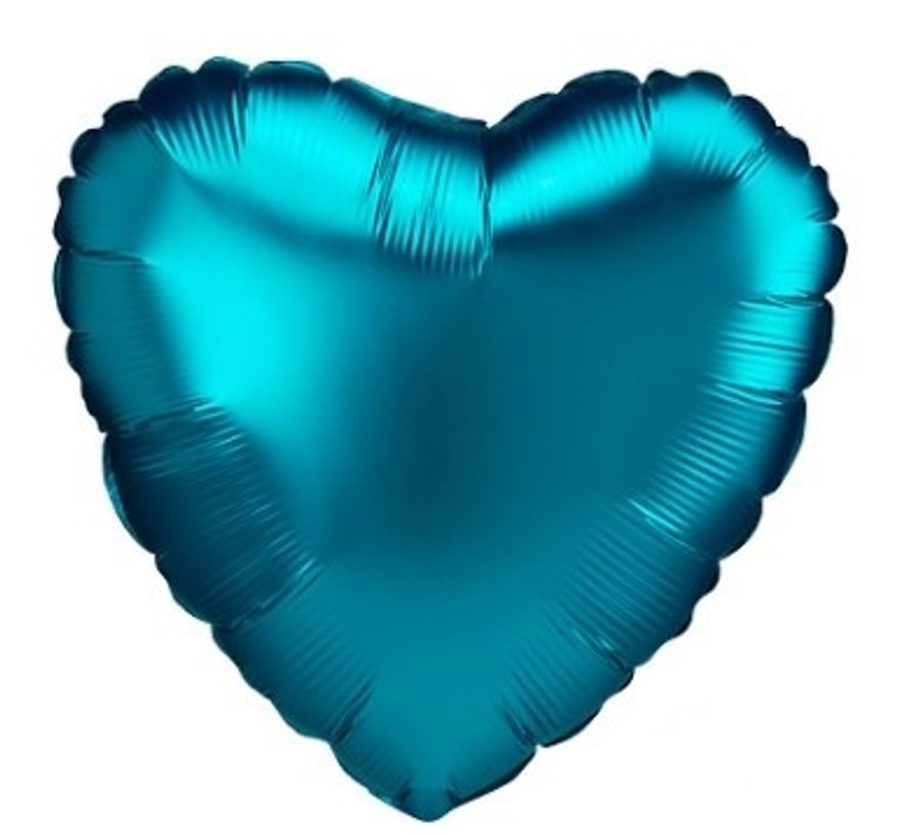 Шар &quot;Сердце цвета аквамарин&quot; 46 см