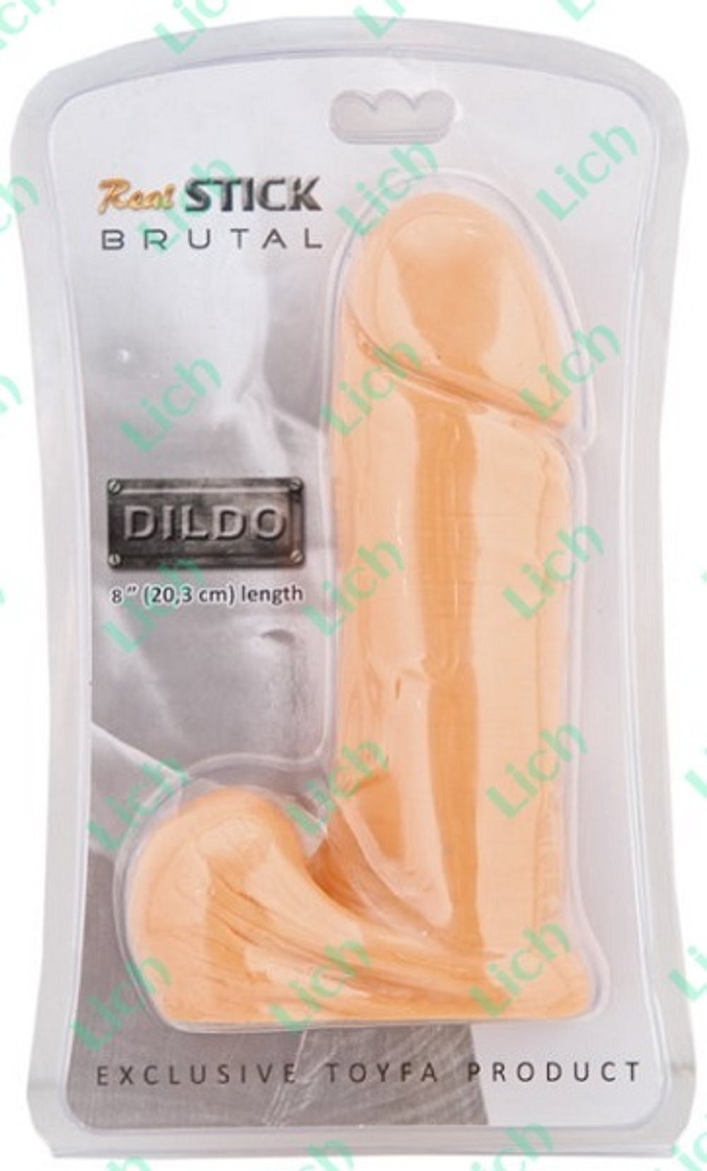 Телесный классический дилдо, 20,3 см