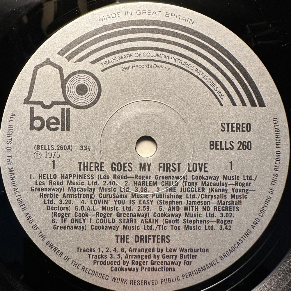 The Drifters - There Goes My First Love (Англия 1976г.)
