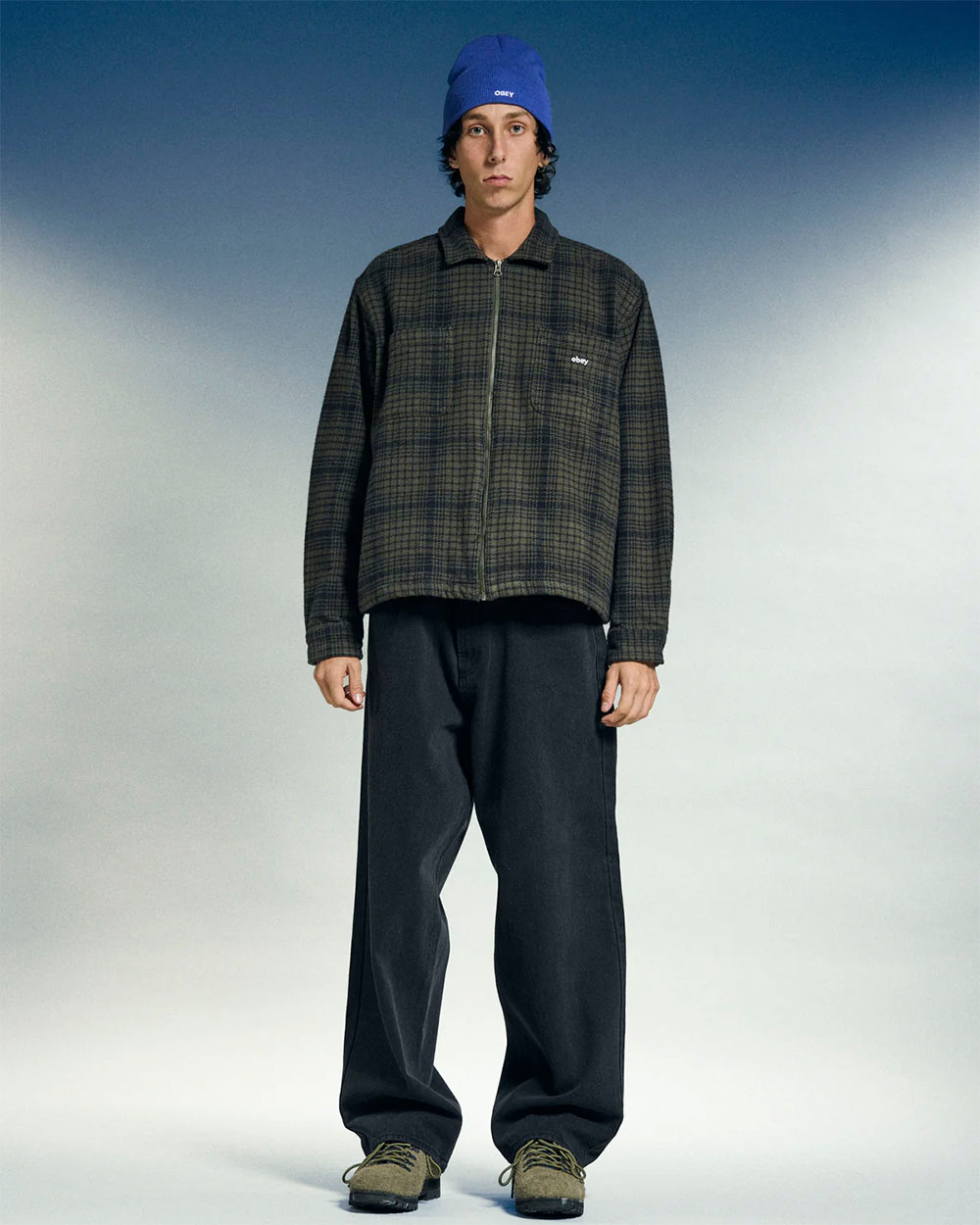 Овершот Obey Parker Zip Shirt Jacket