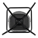 Стул полубарный Bradex Home Leo тёмно-серый с жаккардом, с поворотным механизмом