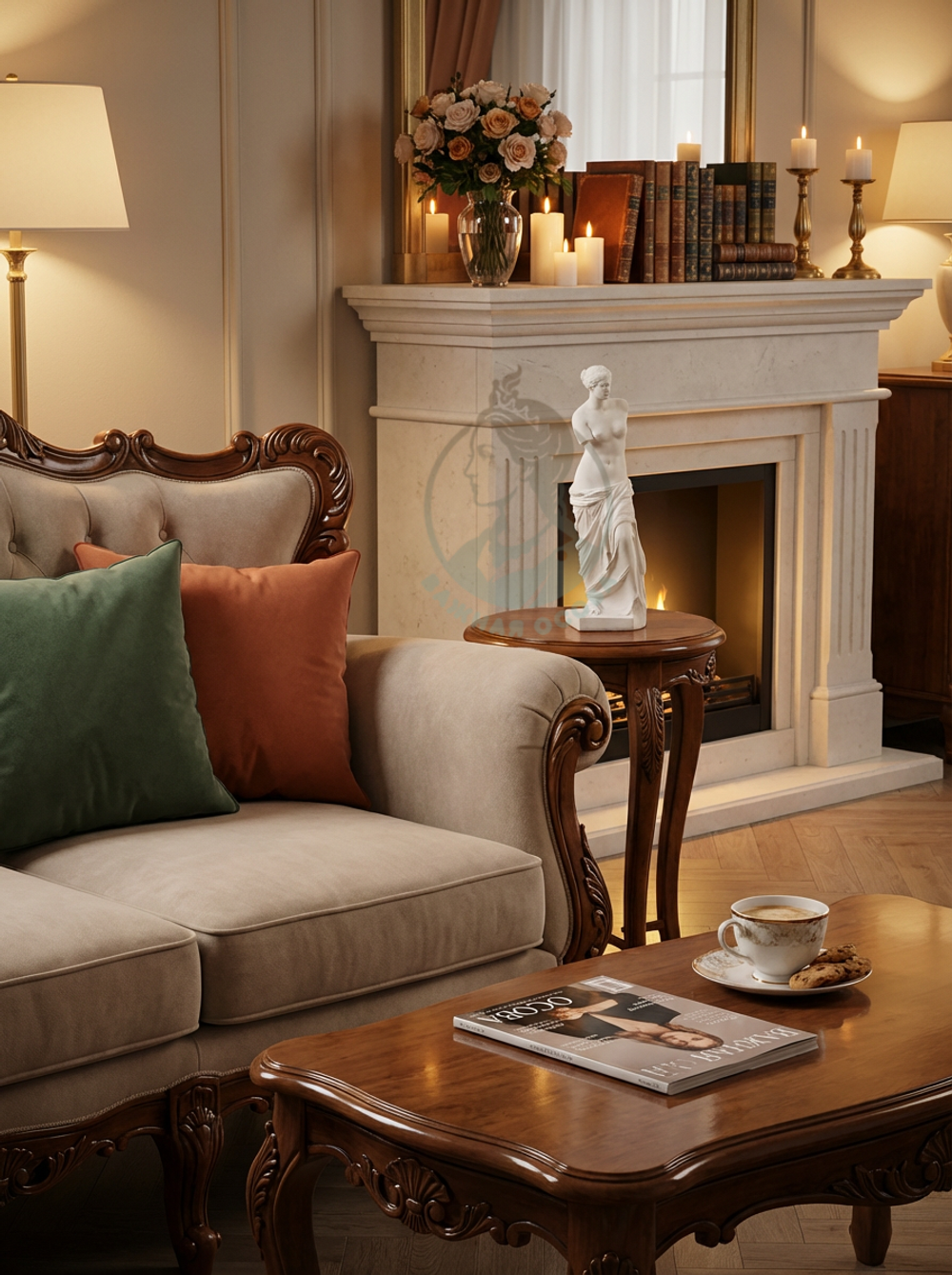 Арома-статуя "Венера Милосская": Зелёный чай и жасмин.