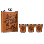 Набор Helios Книга Записки охотника (фляжка 210мл + 3 стопки) (HS-2023-TZ-3)