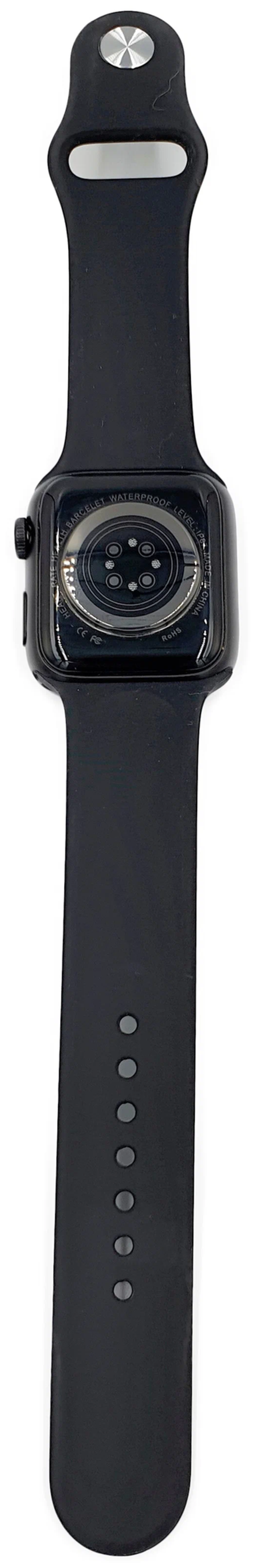 Умные смарт часы X7 PRO Smart Watch New 2022 / X7 про с беспроводной зарядкой, фитнес трекером, пульсометром / Идеальный подарок, 45mm, Black Черный