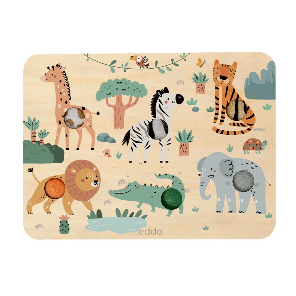 Тактильно-звуковая доска edda, Сафари