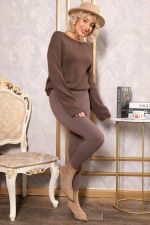 Лосины в рубчик утепленные (кофе) Б14804-7М LT Collection