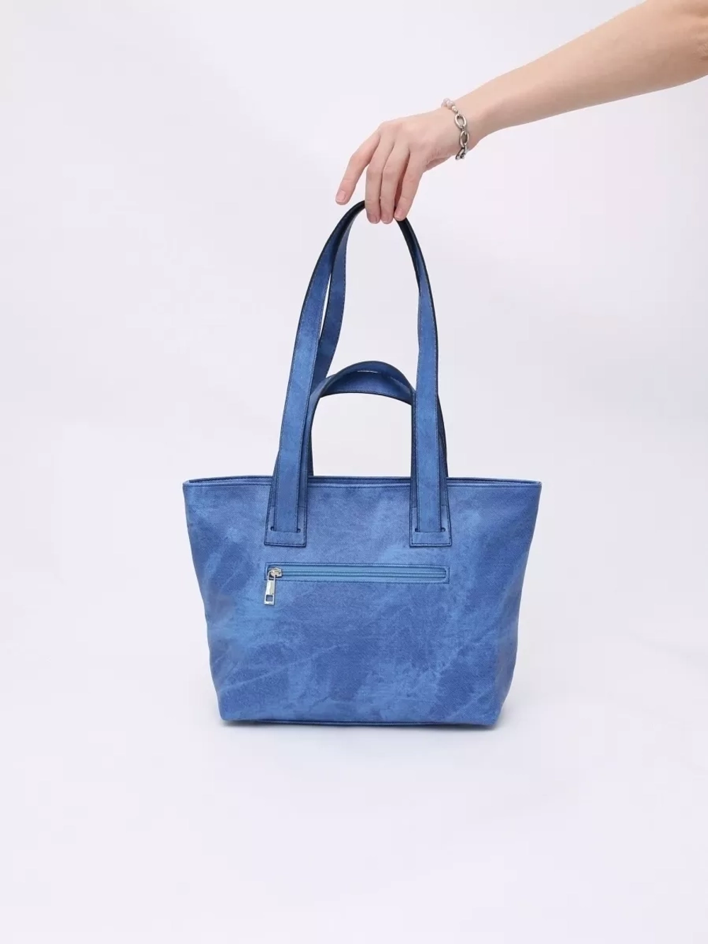 сумка тоут через плечо средняя с двумя ручками