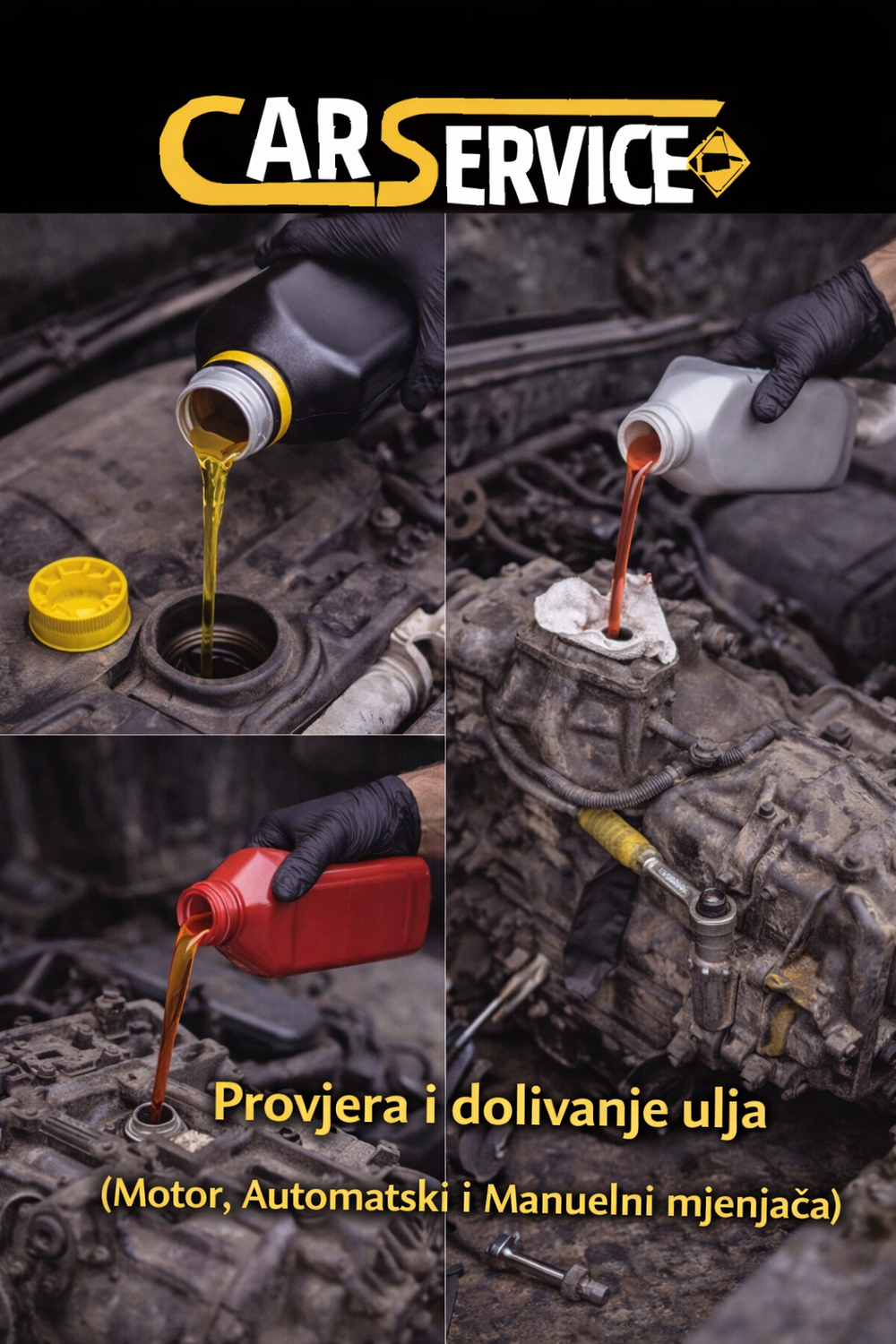 Fluid Level Check & Top-up (Engine, Manual & Automatic Transmission)