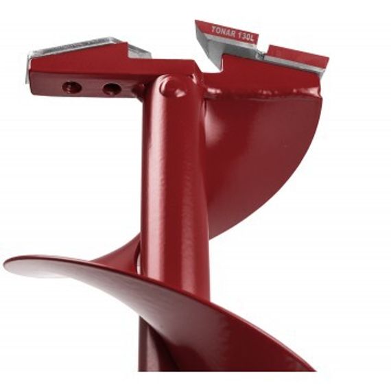 Ледобур BURAN 130L левое вращение, цельнотянутый шнек Тонар