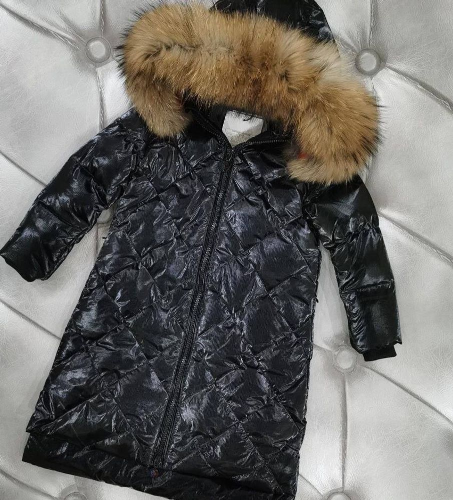 Пальто черное для детей Buba Moncler 77