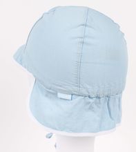 Летняя шапка-панама с завязками Maximo, цвет голубой
