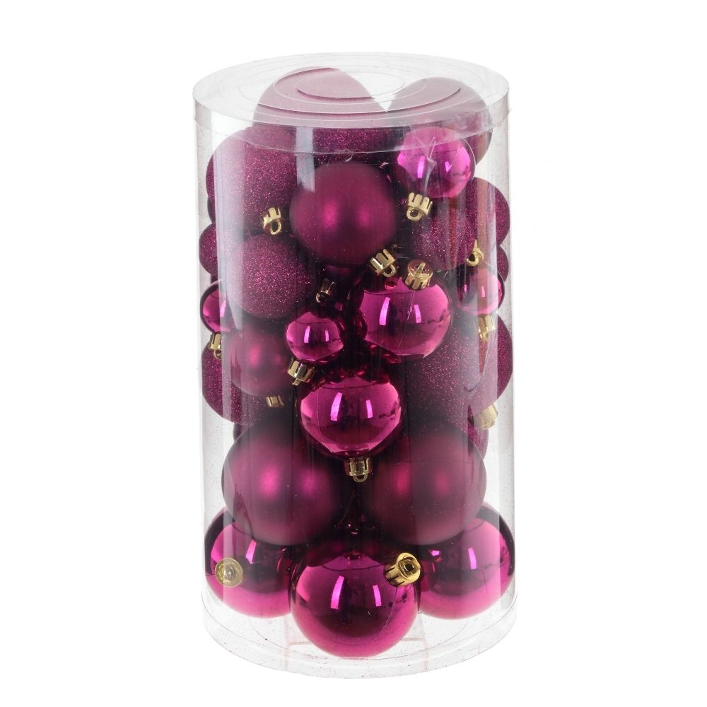 GAEM Набор из 25шт Украшение новогоднее "Шар", D 6/5/4/3 см, L14 W14 H26 см