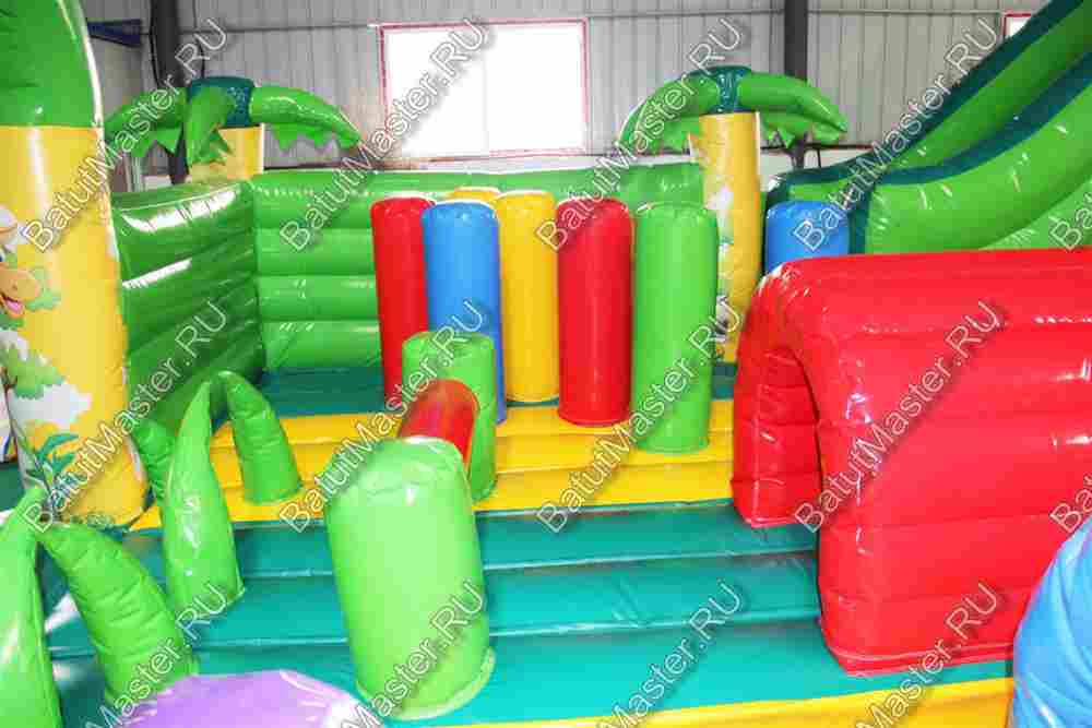 Коммерческий надувной батут "Джунгли малый"