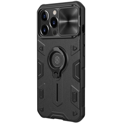 Чехол от Nillkin CamShield Armor для смартфона iPhone 13 Pro, с кольцом и металлической защитной шторкой для камеры