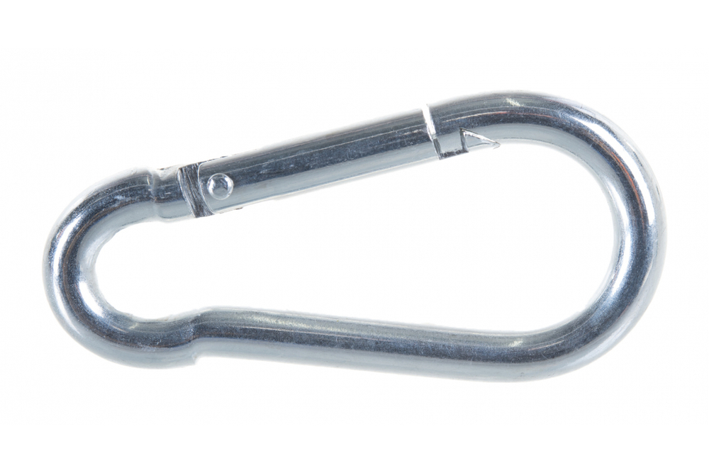 КАРАБИН УСИЛ. DIN5299C  8ММ (БЕЛЫЙ ЦИНК 1 ШТ)