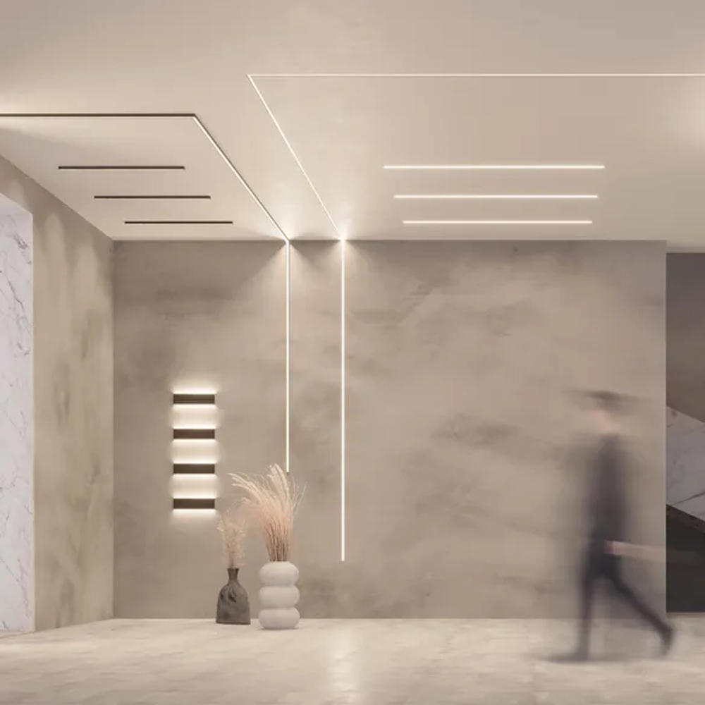 Профиль SL-LINE-25100-DUAL-2500 BLACK (Arlight, Алюминий) 033735