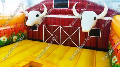 Надувной батут "Ферма" для аттракциона "Родео" 4*4