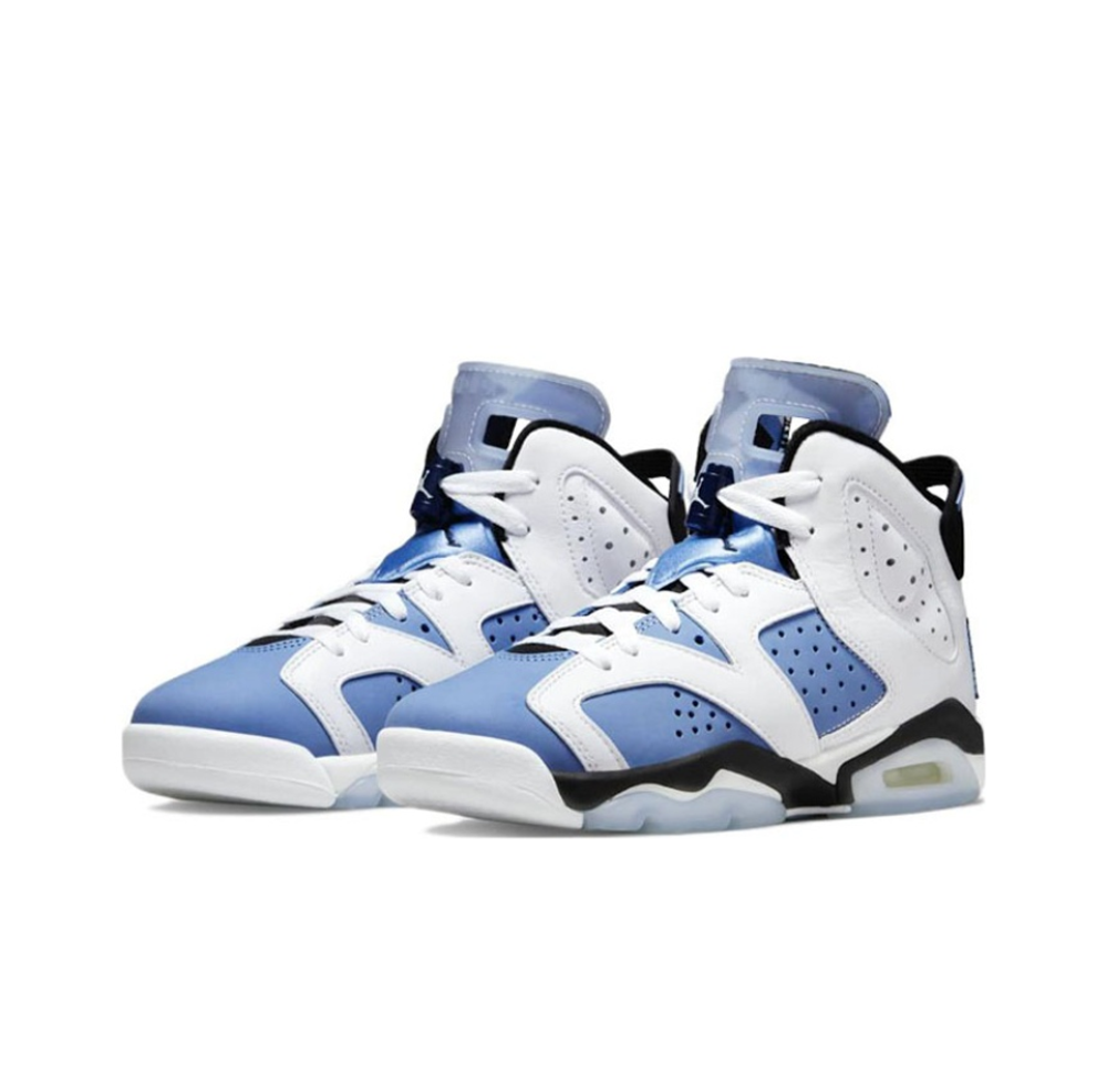 Женские кроссовки Air Jordan 6 retro "university blue" 384665-410