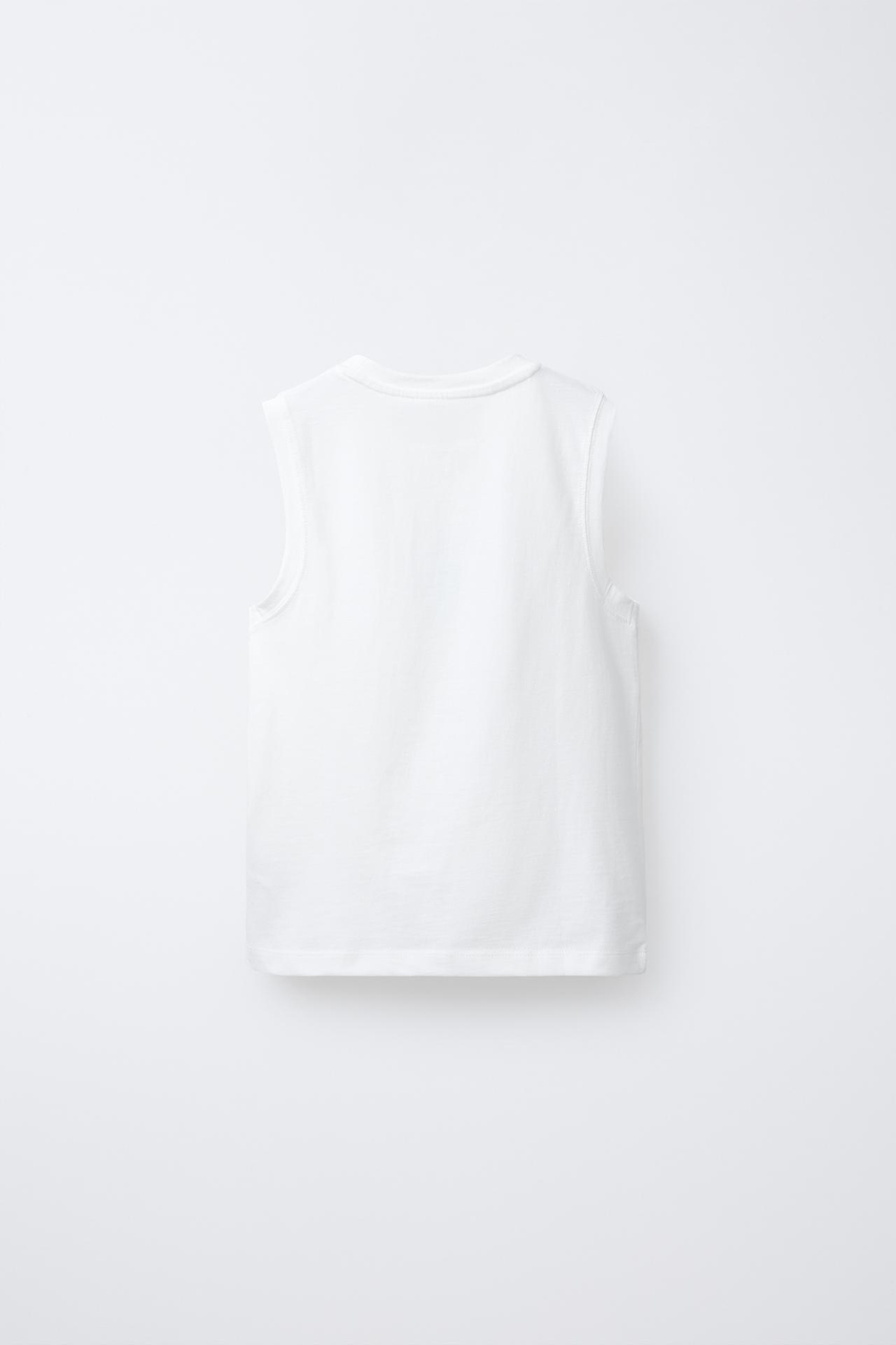 ZARA МАЙКА С ПРИНТОМ, БЕЛЫЙ