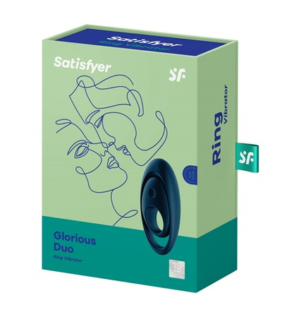 Эрекционное кольцо Satisfyer Glorious Duo синее