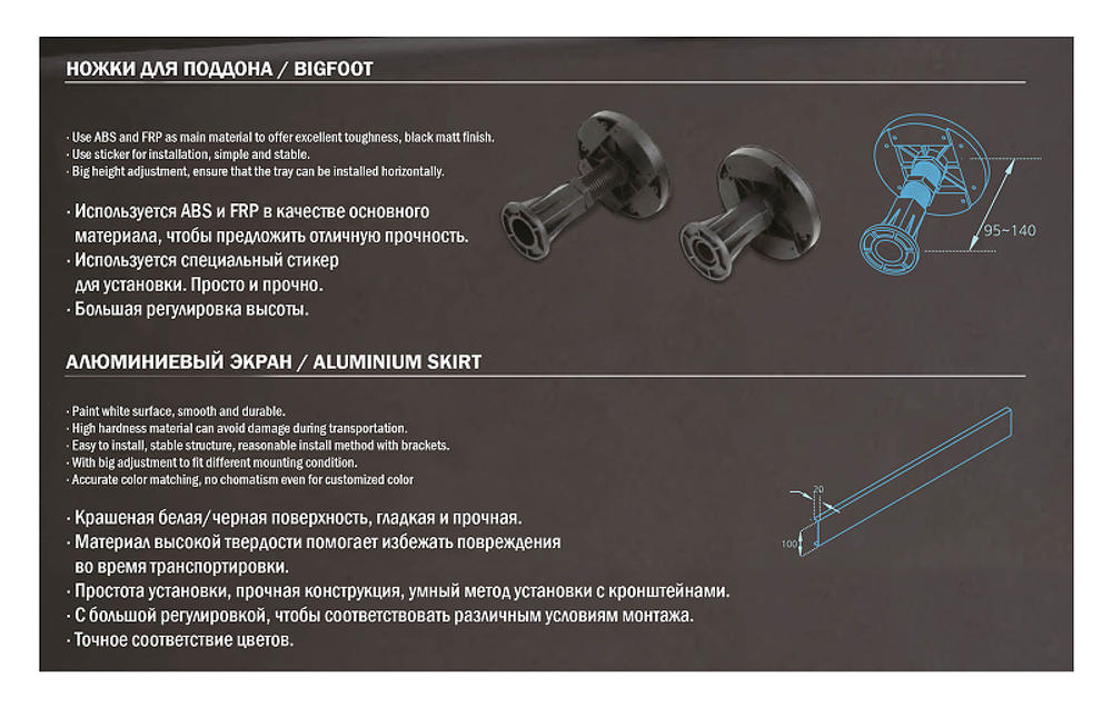 Душевой поддон из искусственного камня WeltWasser WW TRS 10090 STONE-BL 100x90 10000005450 Черный