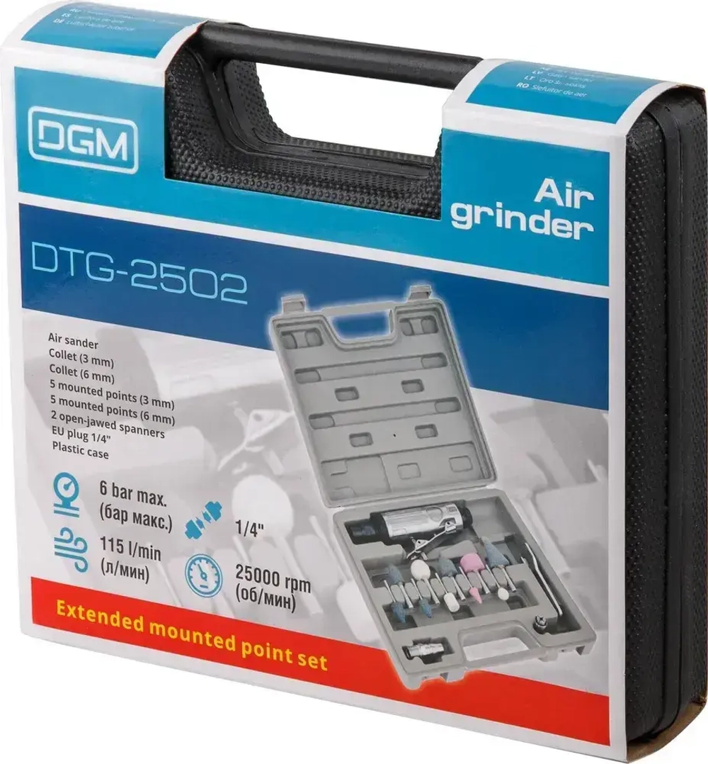 Пневмошлифмашина прямая DGM DTG-2502