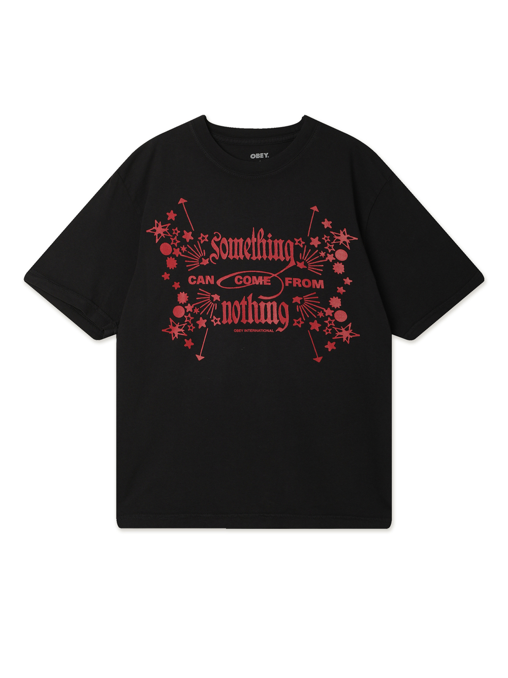 Женская Футболка Obey Something From Nothing
