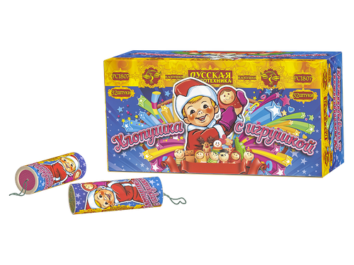 Хлопушка с игрушкой, 20/32, шт