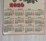 Календарь из гобелена на 2026 год Снегири 38х64