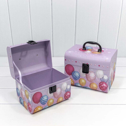 Коробка Чемодан, набор сиреневый